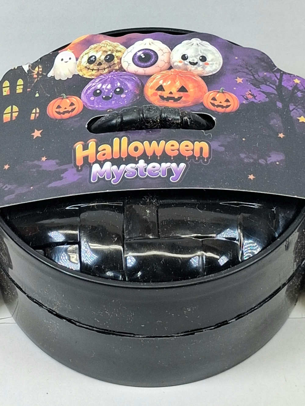 Halloween Mystery Mini Squishy Black Purple Orange New Sealed
